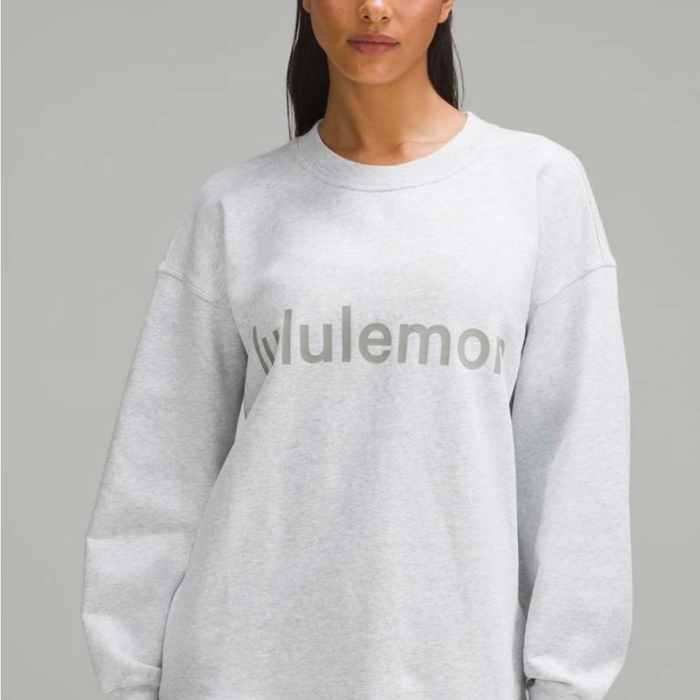 Lululemon Athletica Light Gray Crew Neck Sweater - Picture 2 of 4